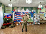 В Раздольненской центральной районной библиотеке им. А.И. Домбровского состоялся час воинской славы «Держава армией сильна»