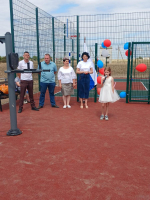 В селе Сенокосное открылась спортивная площадка