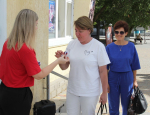В Раздольненском районном Доме культуры была проведена акция «Символ моей страны» ко Дню Государственного флага РФ